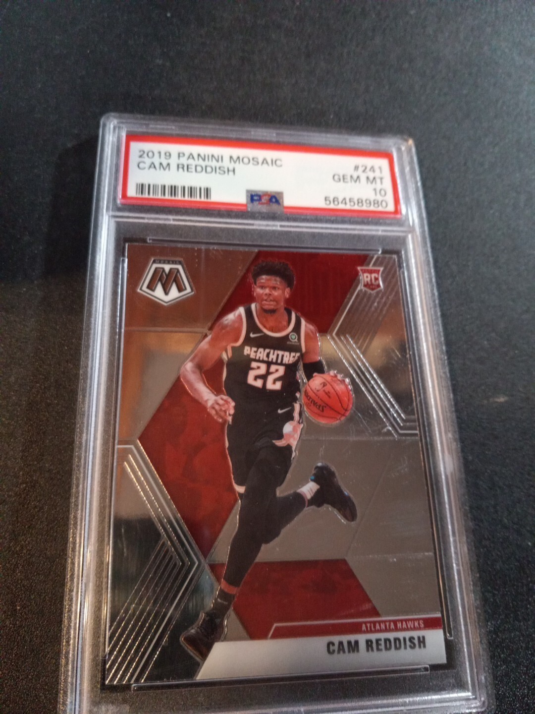 2019-20 MOSAIC CAM REDDISH RC ROOKIE PSA 10 GEM MINT #241 HAWKS
