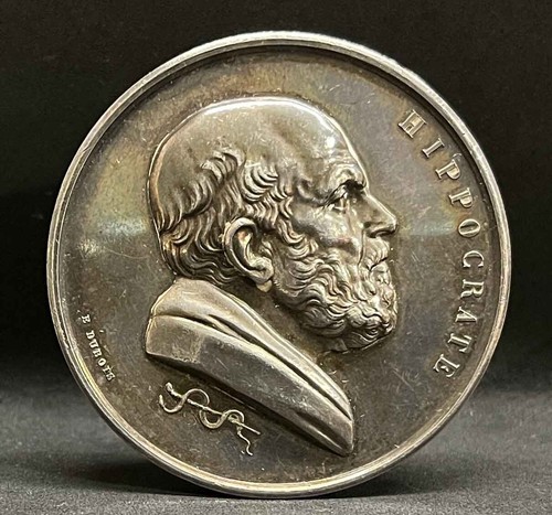1892 FRANCIA Dubois Espectacular Premio MEDICINA HIPÓCRATES - FARMACIA Plata 66 GRS - Imagen 3 de 19