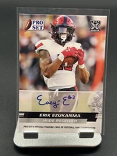 2022 Pro Set Draft Erik Ezukanma XRC Auto #PSA-EE1 Texas Tech/Dolphins