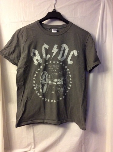 AC/DC Shirt. Grey Sz. L. World Tour 
