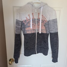 Reflex "Cali Love Heritage" Full Zip Gray Hoodie - Women's Size Small