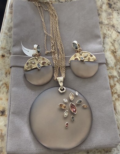 100% Authentic Alexis Bittar Navette Crystal & Lucite Clip On Earrings $345 - Picture 9 of 11