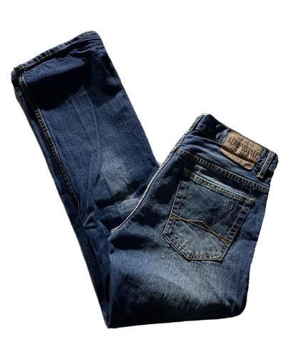 Bowery Slim Straight Jeans Destructive 