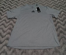 Adidas Mens Size M Gray Short Sleeve Moisture Wicking Creator Tee Shirt NWT
