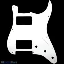 1ply WHITE Pickguard for USA/MIM Standard Humbucker HH Fender Stratocaster/Strat