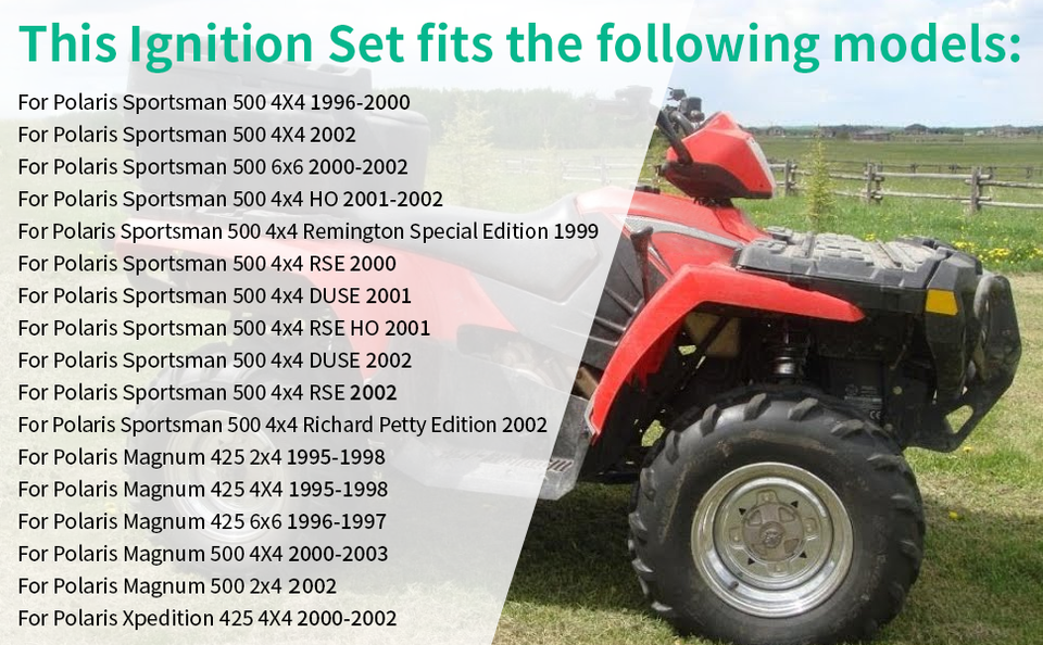 Ignition Coil And Spark Plug Fit For Polaris Ranger 400 500 Sportsman 400 450 500 HO 4x4 6x6 2004-2013 ATV 3089239, Ignition Coils - Canada - Foto 7