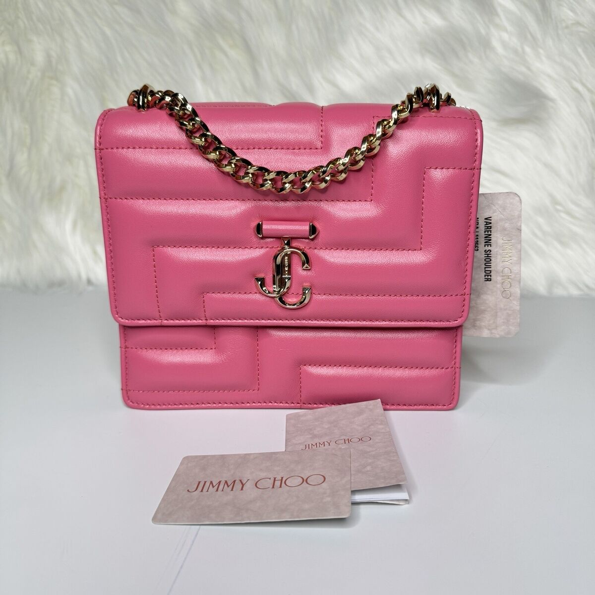 JIMMY CHOO Varenne Avenue Quad Shoulder Bag - Candy Pink | eBay JIMMY CHOO Varenne Avenue Quad Shoulder Bag - Candy Pink | eBay