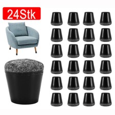 24X Fußkappen Stuhlbeinkappen Möbel Tischfuß Socken Bodenschutz Schoner Gummi DE