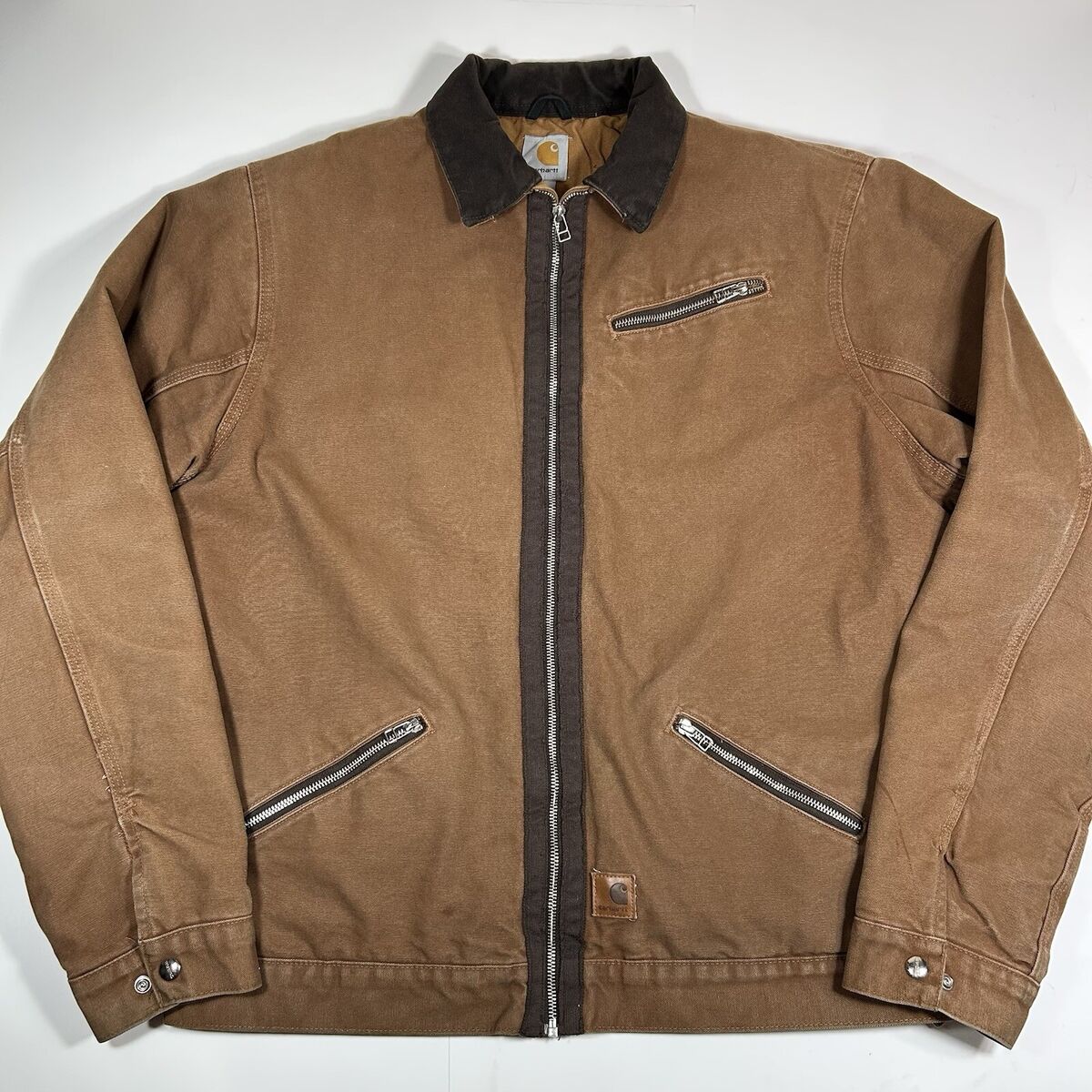 Vintage Carhartt Detroit Jacket J297 Sherpa Lined Men Size L Vintage Carhartt Detroit Jacket J297 Sherpa Lined Men Size L
