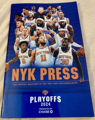 NY KNICKS NY RANGERS PLAYOFFS PROGRAM 2024 MSG NBA BASKETBALL NHL HOCKEY BRUNSON - Picture 4 of 5