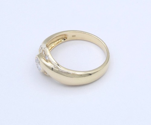 Damenring 585er 14 Karat mit Diamanten ca. 0.90 ct. / 58 (18,4 mm Ø) - Bild 5 von 7