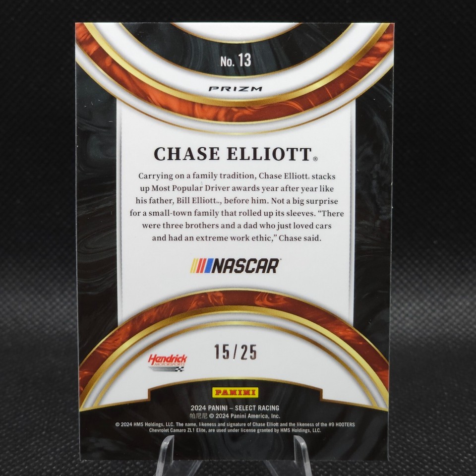 2024 Panini Select Racing American Pride TieDye Prizm 13 Chase