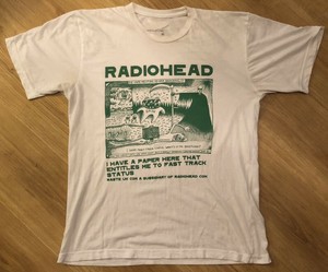 radiohead shirt vintage