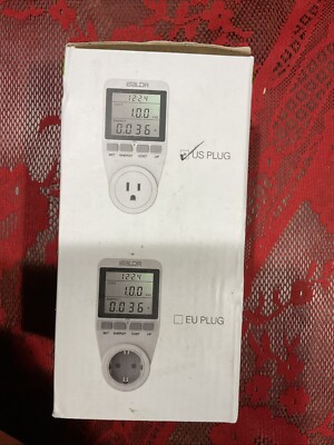 Baldr Electricity Monitor Energy Meter US Socket Kilowatt Power Saving Watt Volt