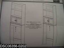 9529CHP Chapter Espresso Over Toilet Bathroom Space Saver Cabinet Black