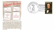 #2047 Nathaniel Hawthorne Gamm FDC (03019832047011)