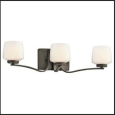 Kichler Three Light Olde Bronze Bathroom Vanity 45330OZ in Bronze Finish