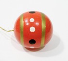 Erzgebirge Germany Bells Ball Hand Painted Wooden Wood Vntg Christmas Ornaments — photo 9