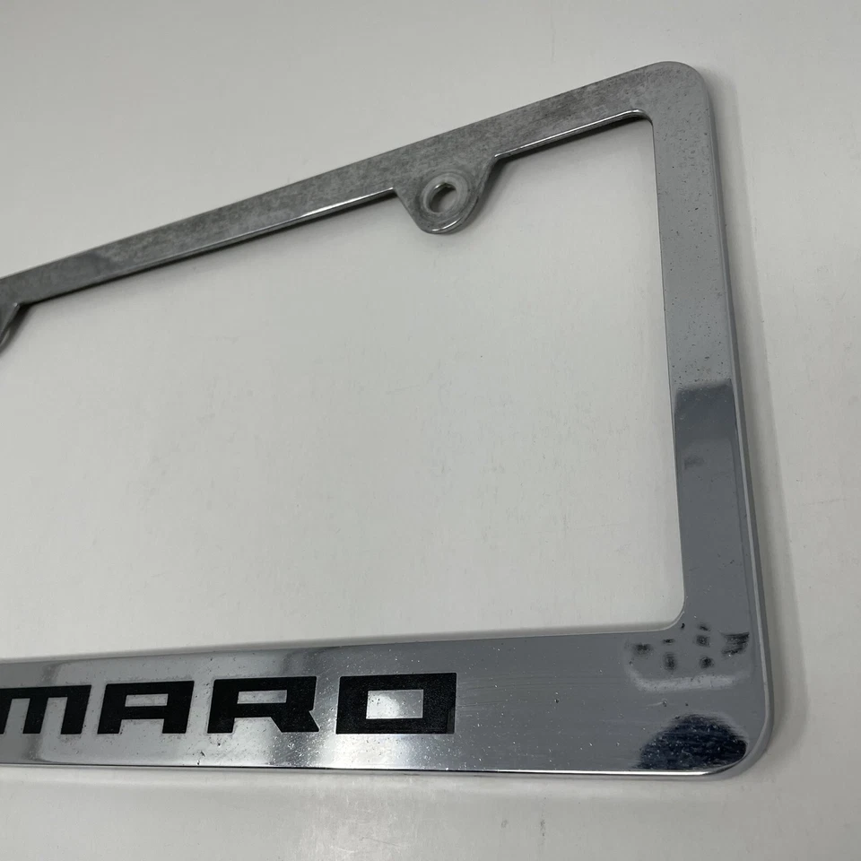 Винтажный держатель рамы для номерного знака CHEVROLET CAMARO хром металл - Изображение 4 из 4
