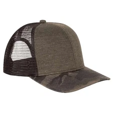 DRI DUCK Pique Camo Trucker Hat - Mesh Snap Back Trucking Hunting Baseball Cap