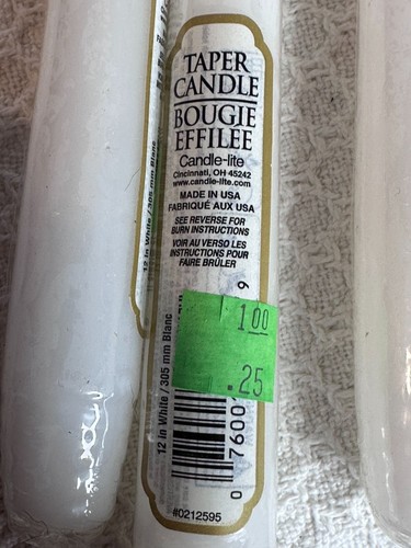 Candle-Lite Taper Candles 12" Multi colors Made In USA 10 ea Sealed Vtg - Picture 3 of 7