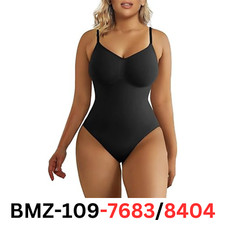SHAPERX Women Shapewear Bodysuit Tummy Control Seamless Sculpting BodyShaper S/M