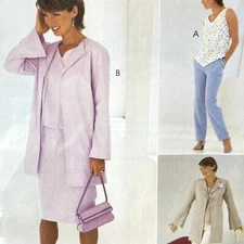 McCall's Pattern 3098 Misses' Petite Suit Pants Sz 18-22 Jacket Pants Top Skirt