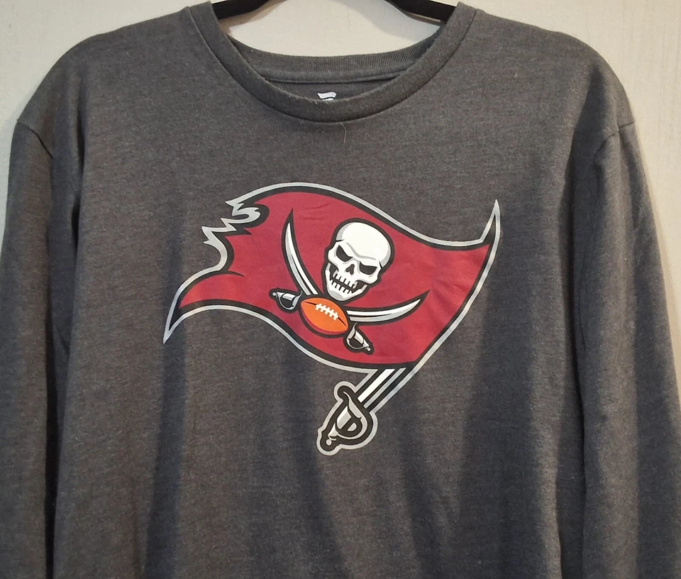 Tampa Bay Bucanneers Football Primary Logo Fanatics Long Sleeve Tshirt Men Large - Image 4 of 4