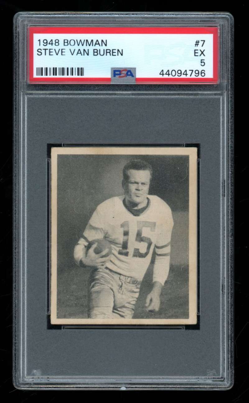 1948 Bowman Steve Van Buren #7 Rookie PSA 5 Philadelphia Eagles ES8785