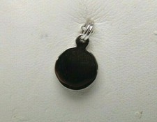 Sterling Silver Tarnish Free 10.1 mm Plain Solid Circle Pendant 21-15723 NEW