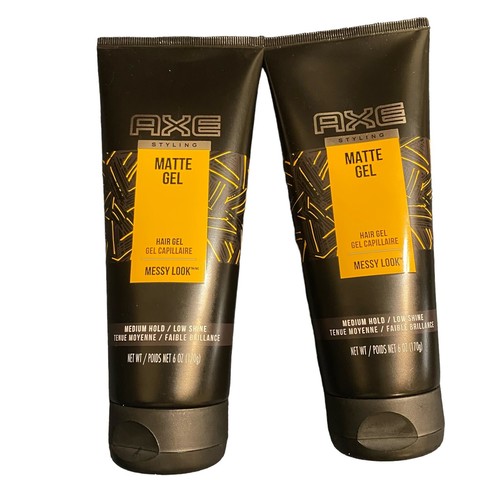 2 AXE Urban Messy Look Matte Gel - 6 oz 170 g Medium Hold Low Shine ...