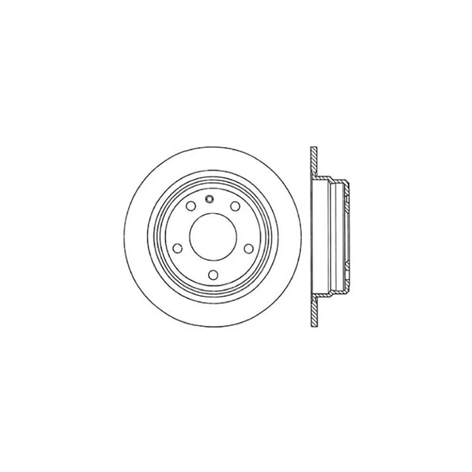 3PCS Rear Disc Brake Rotors Brake Pad Set for BMW 633CSi 3.2L 1982-1984 - Image 4 of 4