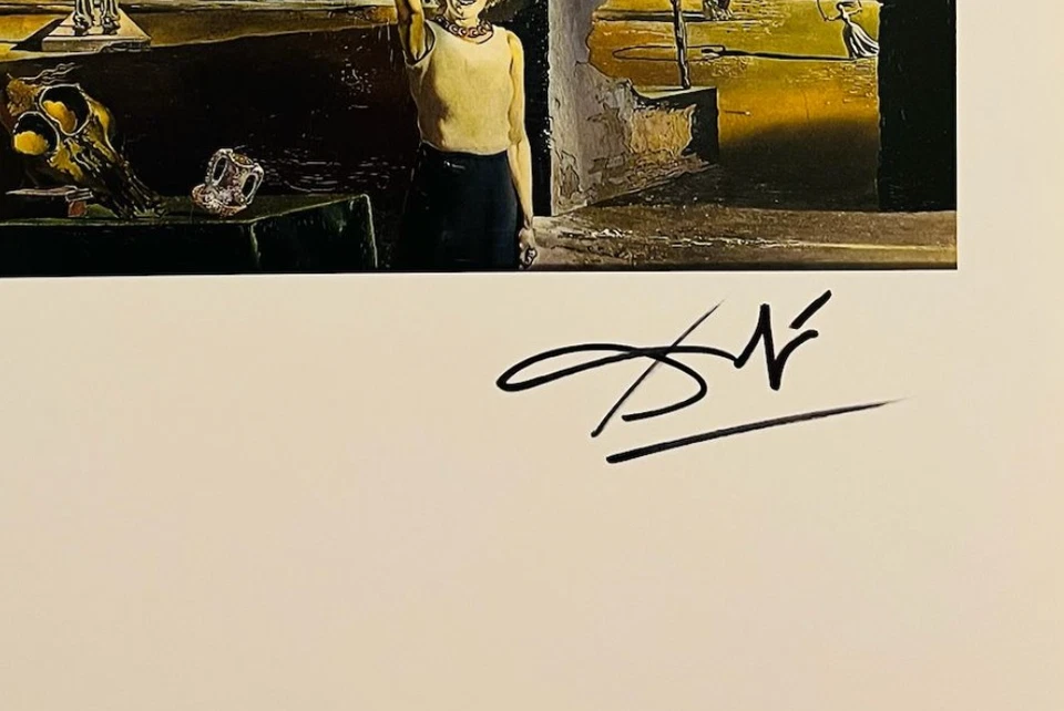 Litografía original firmada a mano de Salvador Dalí con certificado de autenticidad y valoración de $3.500 USD Foto 4 de 4