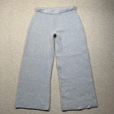 House Of Harlow 1960 Wide Leg Thick Knit Pull-On Gray Pants Sz L
