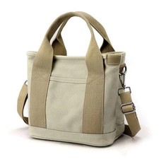 New Women Large Capacity Handbags & Shoulder Bags Canvas Tote Bag Zip Crossbody