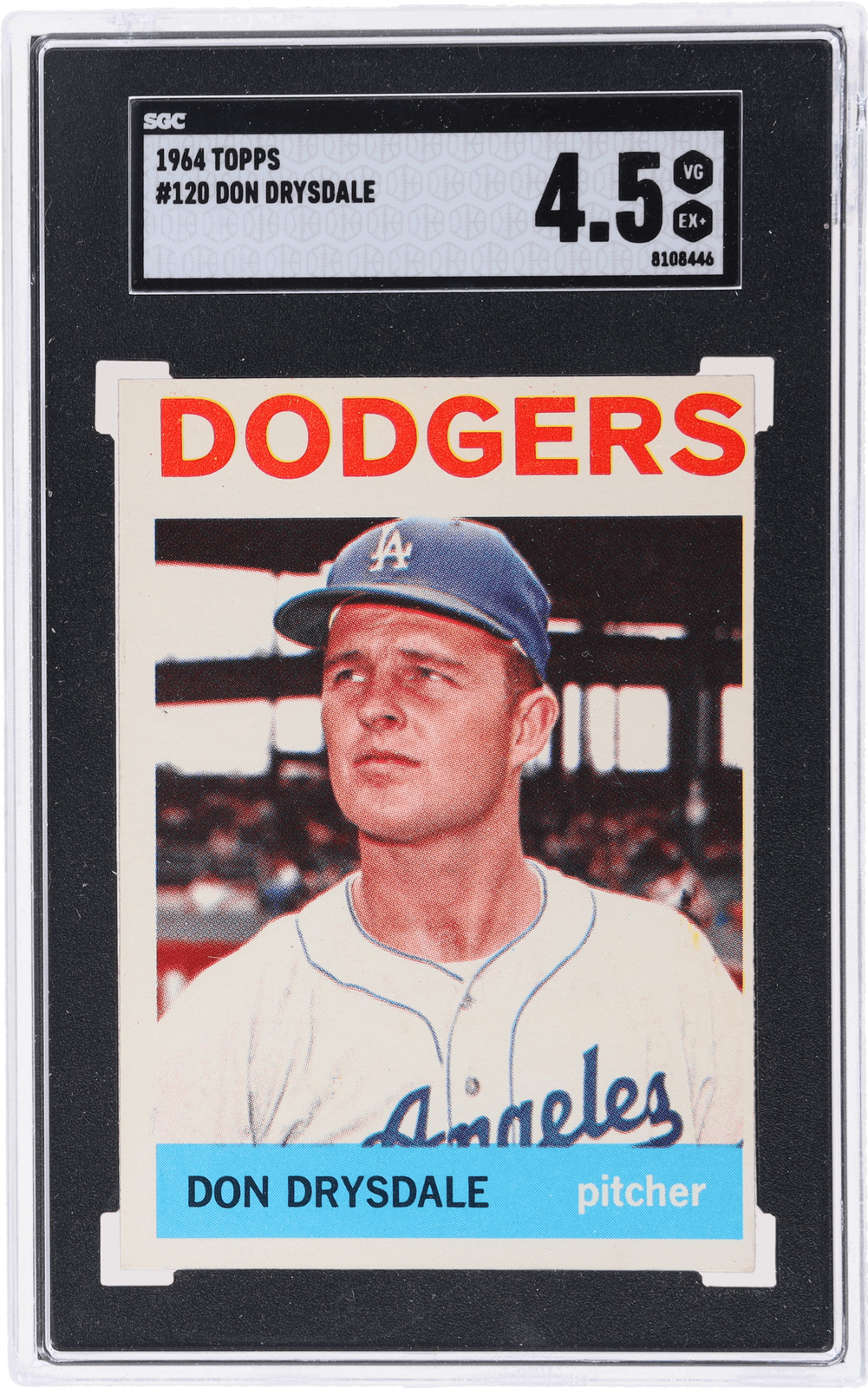 1964 Topps Don Drysdale #120 SGC 4.5