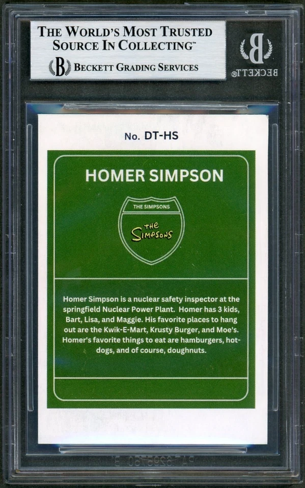 Dan Castellaneta SIGNED Homer Simpson Downtown SP The Simpsons Custom BAS Auto - Image 2 of 2