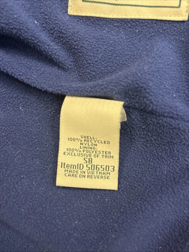 LL Bean Youth Size Small (8) Tek Hooded Windbreaker Fleece Lining Jacket - Picture 8 of 10