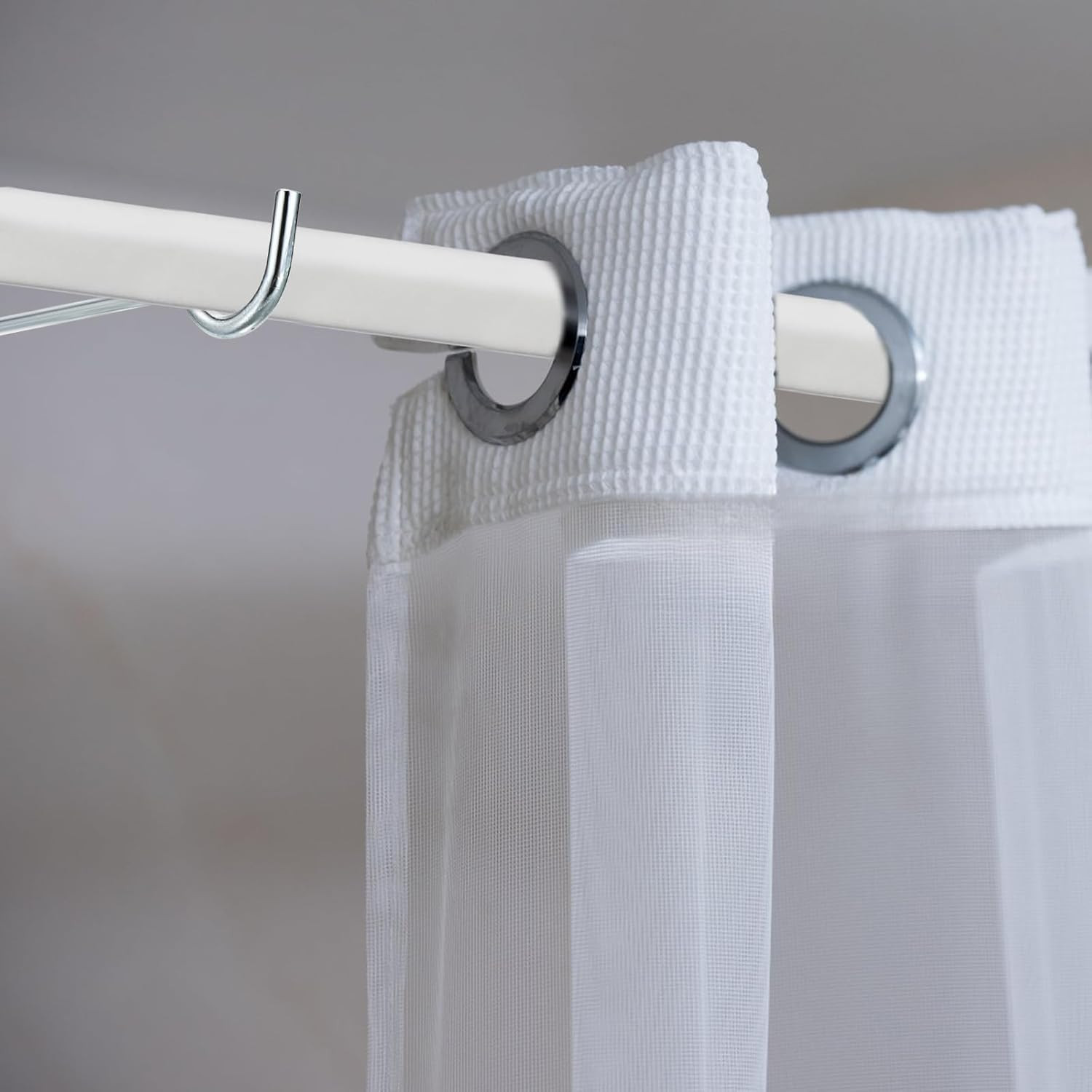 Sumnacon Curtain Rod Support for Wall 8 Pcs Single Curtain Rod Support Middle