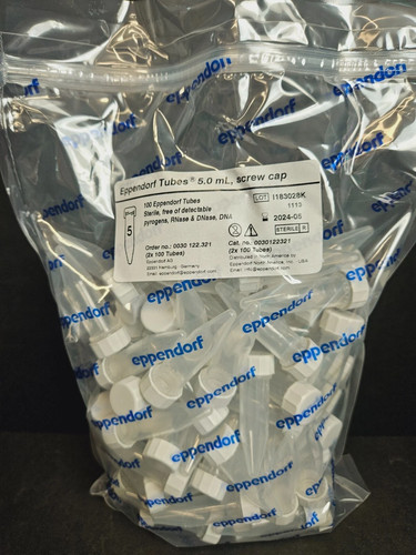 Eppendorf Tubo Centrifuga 5 ml Tappo a Vite Polipropilene 400 Tubi - Foto 3 di 6