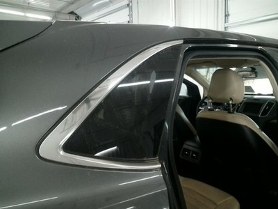 Passenger Quarter Glass Privacy Tint Chrome Moulding Fits 15-24 EDGE 104907571