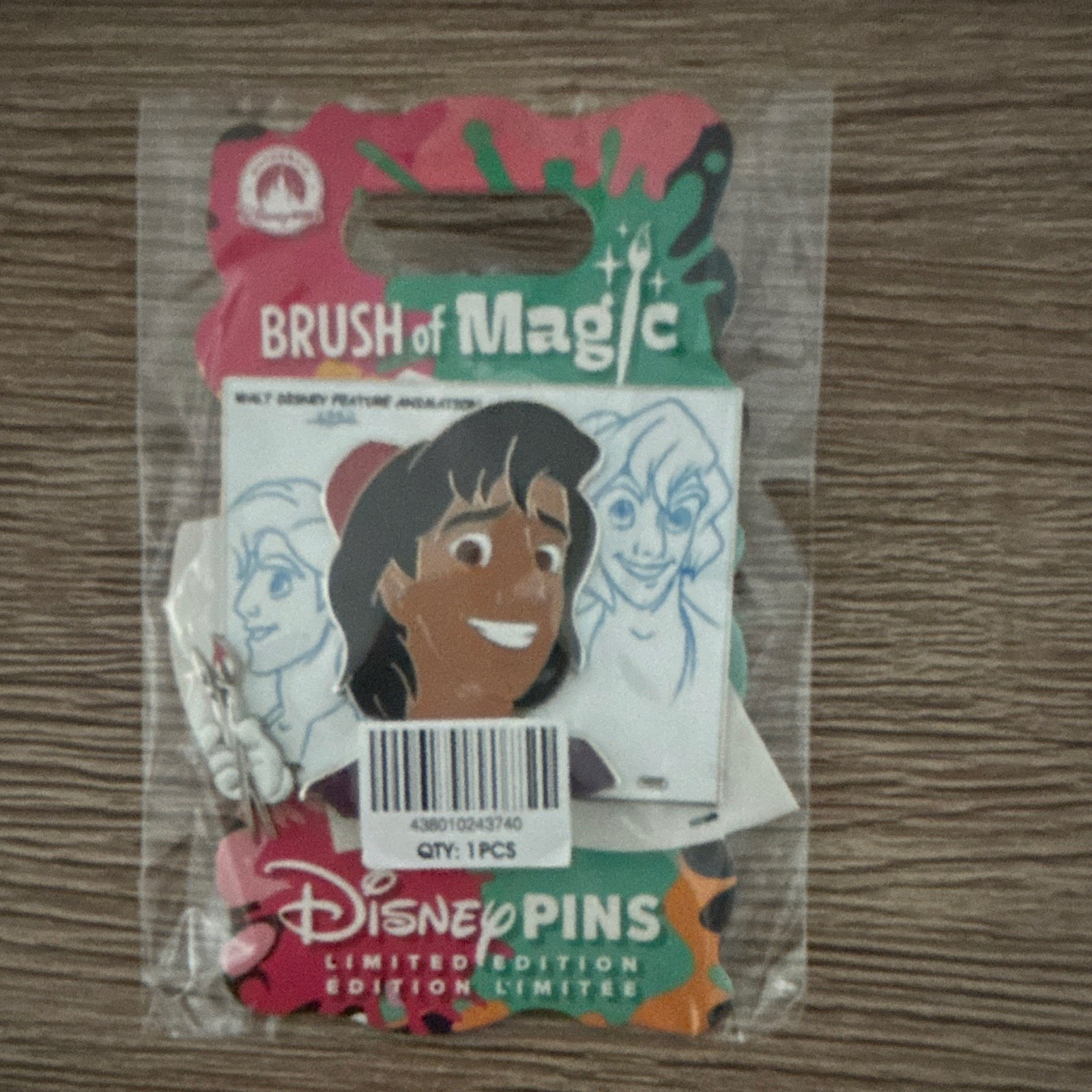 Disney Disneyland Pins Limited Edition Brush Of Magic Aladdin Pin