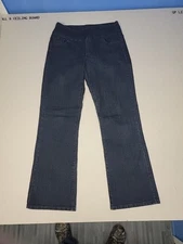 JAG dark wash high-rise bootleg pull on jeans pants size 14