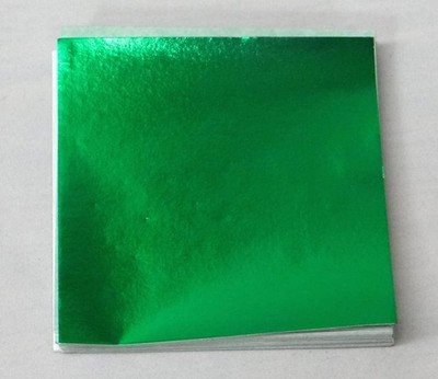 Emerald Green Confectionery Foil Wrappers (500, 4x4 inch)