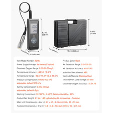 Misuratore Ossigeno Disciolto per Laghetto Misurazione Tra 0,0-20,0 Mg/L