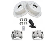 For 2010-2014 Subaru Legacy Brake Pad Rotor and Caliper Set Rear 42463JMMD 2011