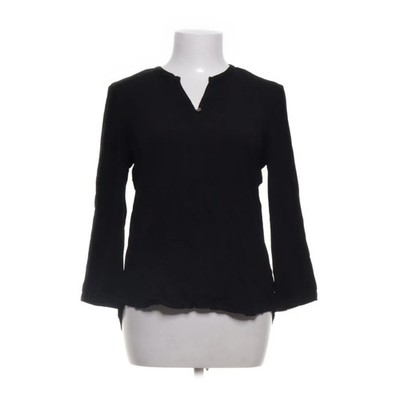 Sa.Hara Blue, Bluse, Größe: M, Schwarz, Elasthan/Viskose, Einfarbig, Damen #Tw0