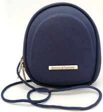 ROBERTA DI CAMERINO - BORSA A TRACOLLA IN TELA BLU CENTIMETRI 17
