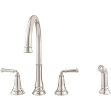 American Standard Delancey 2 Handle Kitchen Faucet Polished Nickel