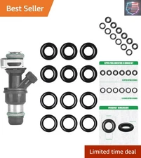 12 PCS Universal Fuel Injector O-Ring Set - Viton Rubber Repair Kit 217-1588